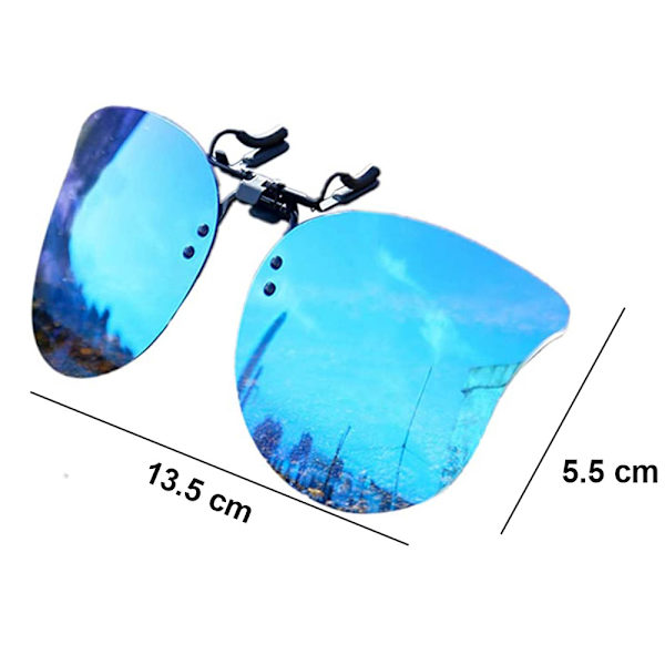 Polariserade Cat Eye Clip-on Solglasögon Anti-Glare UV-skydd Överdimensionerade Solglasögon Stil 1