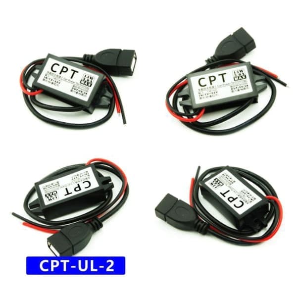 12V til 5V DC-DC spenningsomformer strømforsyningsadapter spenningsregulator Enkel å bruke MircoUSB MircoUSB MircoUSB
