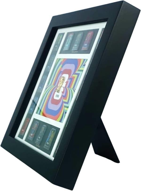 FIFA World Cup 2026 Host Cities Pin Frame - Complete 16-City Set with 2.5D Trophy Pin - Limited Edition Wall Mountable Display