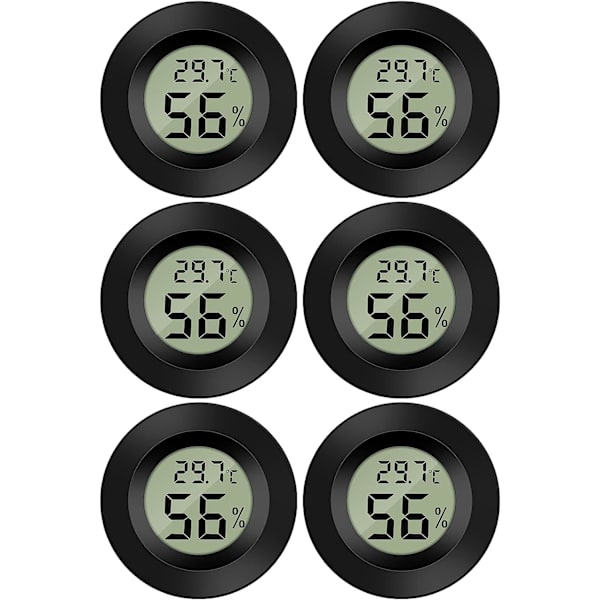 Mini digital LCD-termometer hygrometer temperatur fuktighet -50~70℃ 10%~99% RH termometer bärbar termohygrometerindikator för kontor kök