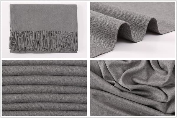 Damehalstørklæder Pashminasjaler og omslag til brudesjaler til kvinder vinter Grey