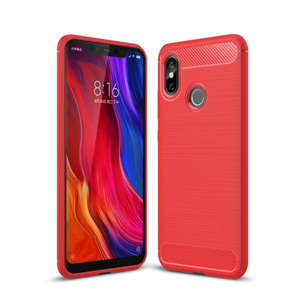 Stöttåligt Armor Carbon TPU-skal Xiaomi Mi 8 - fler färger grå grå