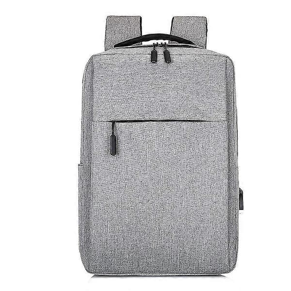 USB-ladende skolesekk for studenter - Reiseveske for studenter Light Grey