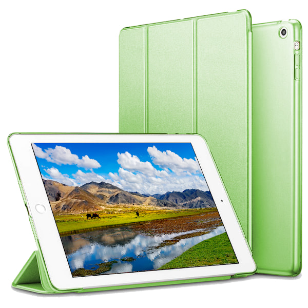 Smartfodral för iPad Air 2, Smartfodral genomskinligt frostat bakre magnetiskt fodral med automatisk sömn-/väckningsfunktion