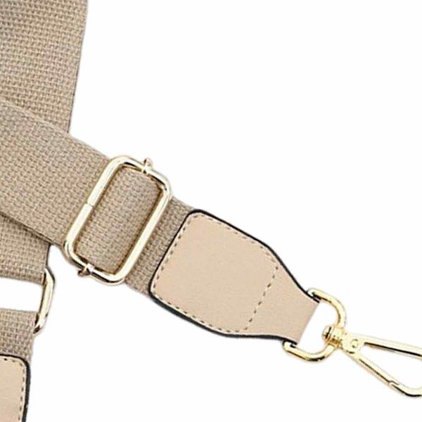 Bred handväska axelbandsrem justerbar canvas ersättning crossbody handväska axelväska rem