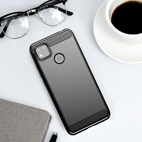 Xiaomi Redmi 9C/9C NFC Skal Forcell Carbon - Svart