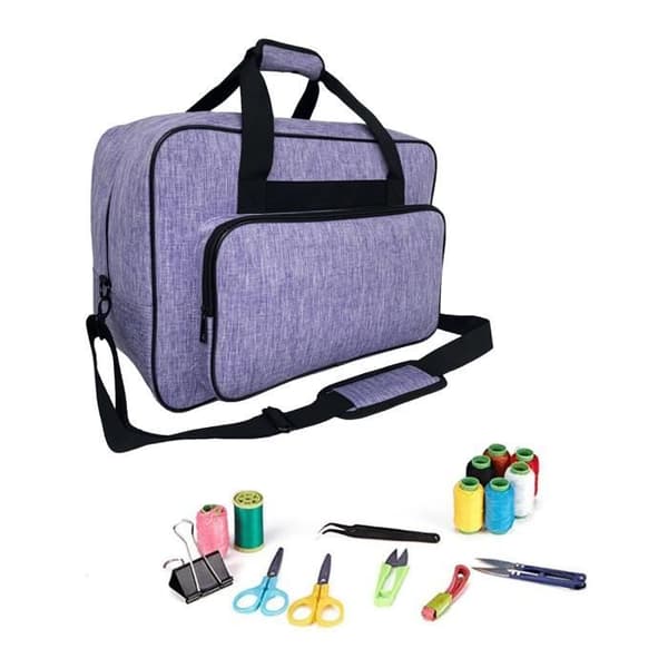 Universal bæreveske for symaskin - Mauve - Nylon - Stor kapasitet