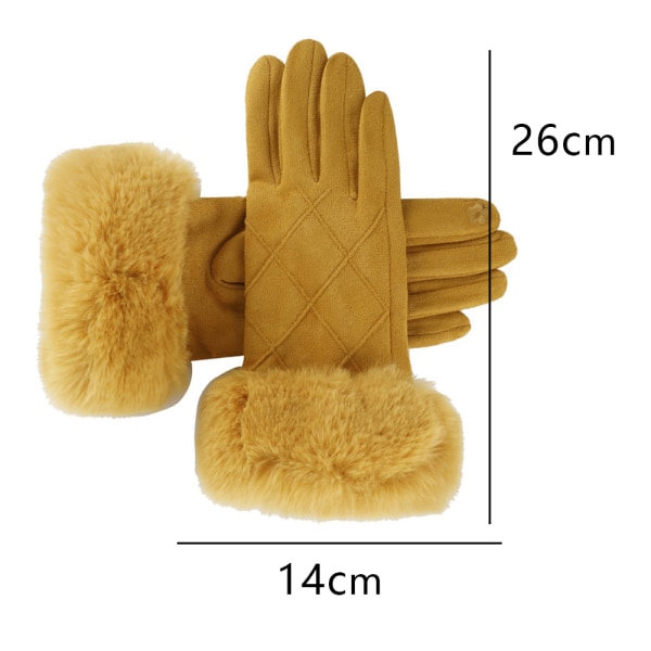 Vinterhandskar för kvinnor Kalltväderhandskar - Varma & Thermal yellow d0ae  | yellow | Fyndiq