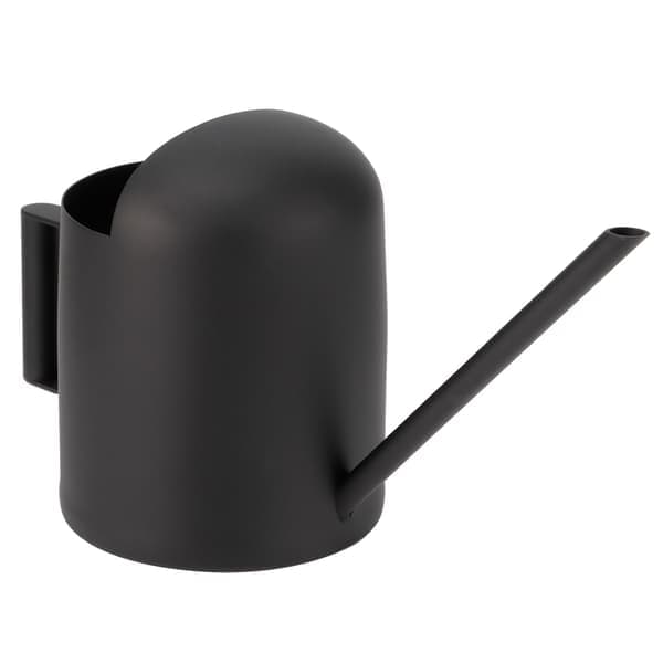 Vandkande i rustfrit stål, mat sort, lang tud, vandkande til planter og blomster, have