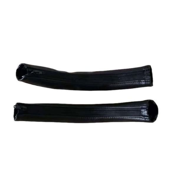 Stroller Handle Covers 2 Pcs Stroller Handle Grip Protector Removable Stroller Armrest Handle Leather Case
