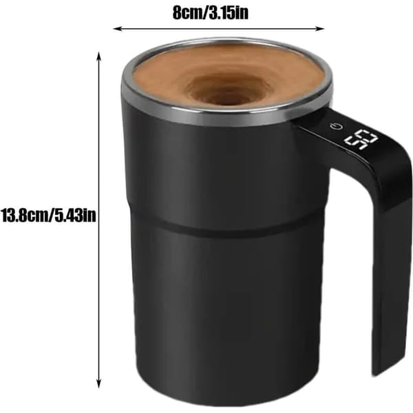 Automatic Stirring Coffee Mug, Electric Mixer Mug, Automatic Stirring Coffee Mug - LCD Screen Stirrer, Mug Mixer, for Mixing in the Kitchen/Workplace