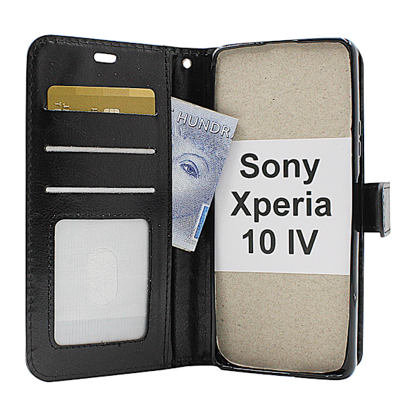 Crazy Horse Wallet Sony Xperia 10 IV 5G (XQ-CC54) Röd Röd