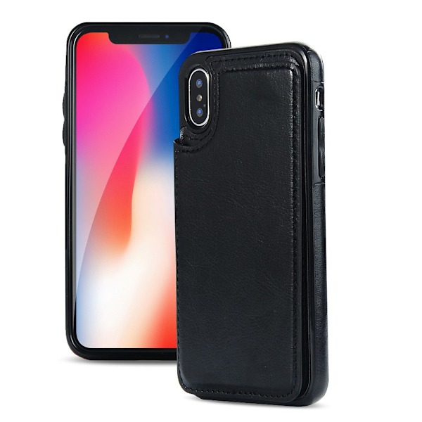 iPhone XR - Elegant Plånboksskal Brun Brun