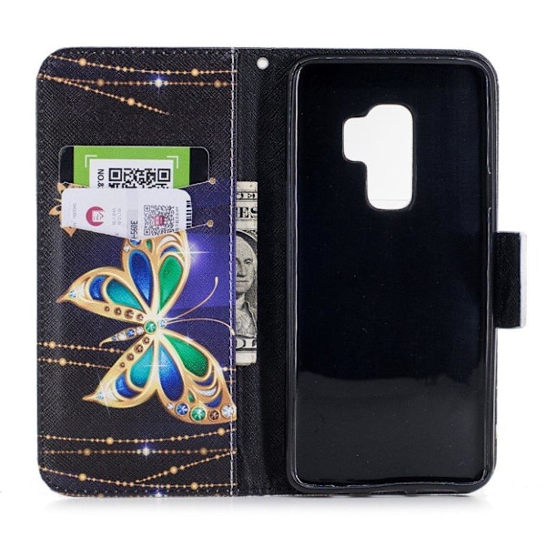 Butterfly läder Samsung Galaxy S9 Plus fodral - Flerfärgad multifärg