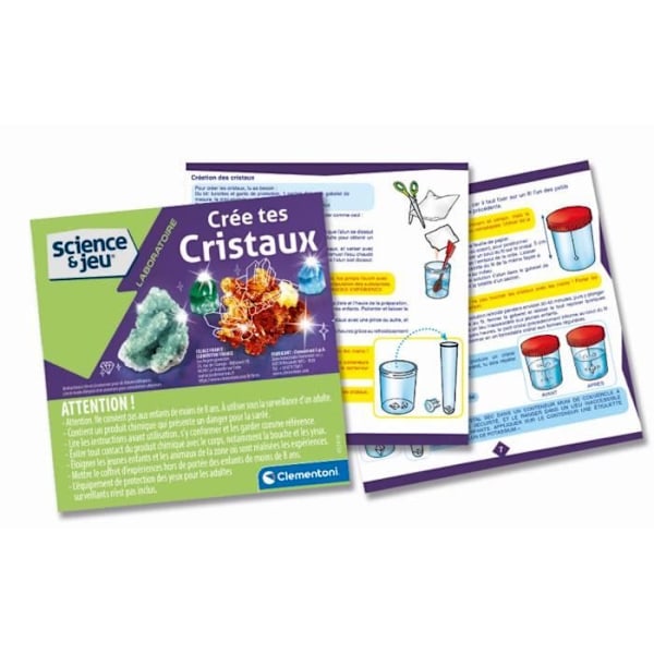 CLEMENTONI Science & Game - Skapar kristaller - Science-spel