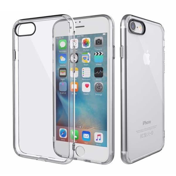 Ohut läpinäkyvä puhelinkotelo iPhone 8 läpinäkyvä transparent