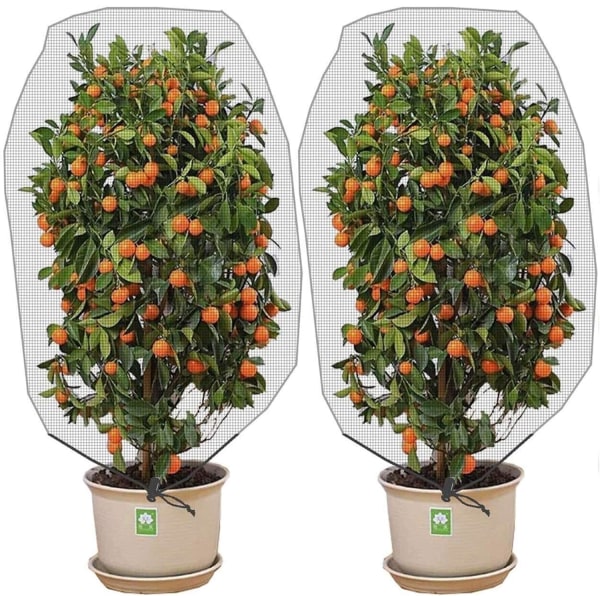 2 ST Mesh med dragsko, 1*1,5 m fruktträdsnät- cover för att skydda växten från insektsfågelätande