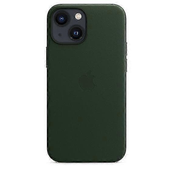 Läderfodral för iPhone 13 Mini med MagSafe Sequoia Green