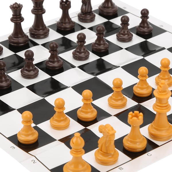 2 Set Schackspel Schackpjäser Set Bärbar Barn Vuxna Spelar Schackspel Leksak