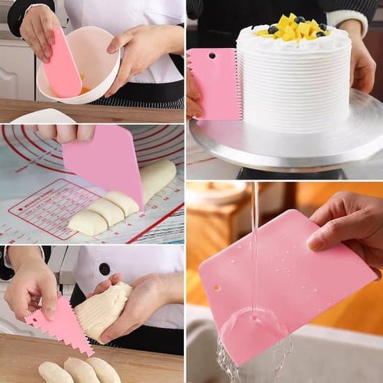 Cake Decorating Set - Cake Scraper Set - Adjustable Cake Scraper - 12 Pieces - Plastic Baking Tools - Cake Edge Smoother - DIY Cake Decoration