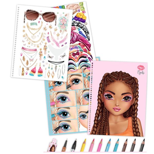 TOPModel Make-up Designbok multifärg