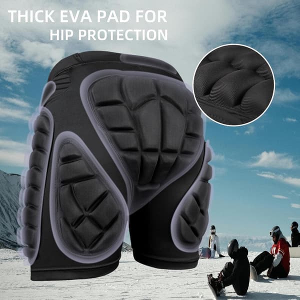 3D Hip Protector EVA Hip Protection Protective Soft Pants Anti-collision Protection Skiing Impact Protection Skating Snowboard S S