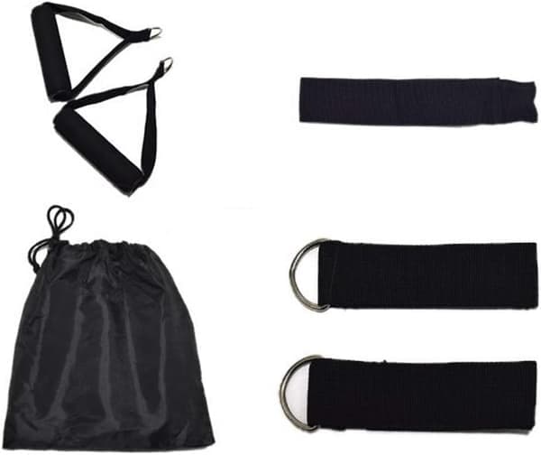 Resistance Band Set - 5-Piece Exercise Bands - Portable Home Gym Accessories - Stackable.
