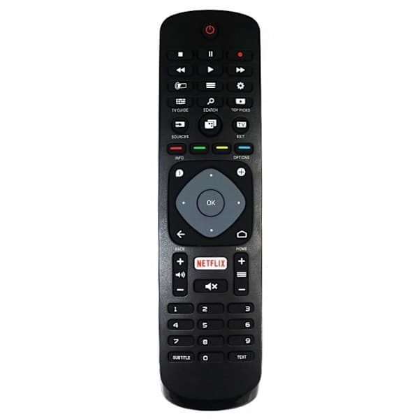 Universal Philips Smart TV Remote Control with Netflix Replacement Black