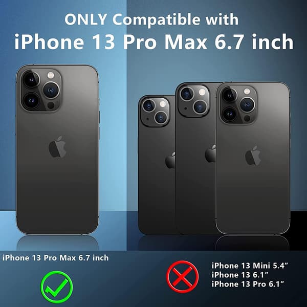 C4U® Shockproof Defence - iPhone 13 Pro Max - Iskunvaimentava kuori Musta Black iPhone 13 Pro Max (6.7)