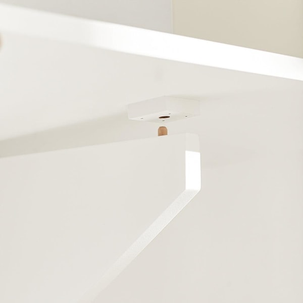 SoBuy Väggmonterat klaffbord Skrivbord,Matbord Barbord FWT03-W White White
