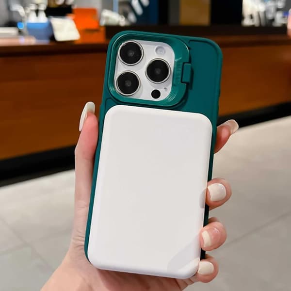 Magnetisk silikondeksel med usynlig linsestativ, trendy galvanisert magnetisk anti-fall mykt silikondeksel til iPhone14 PRO (grå)