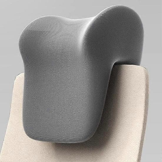 Office Chair Headrest Pillow Head Neck Shoulder Support Ergonomic Neck Pain Relief Memory dark gray
