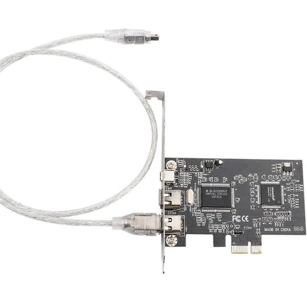 PCIE PCI-E FIREWIRE IEEE 1394 3 PORT FIRE WIRE KORT TIL STATIONÆR PC
