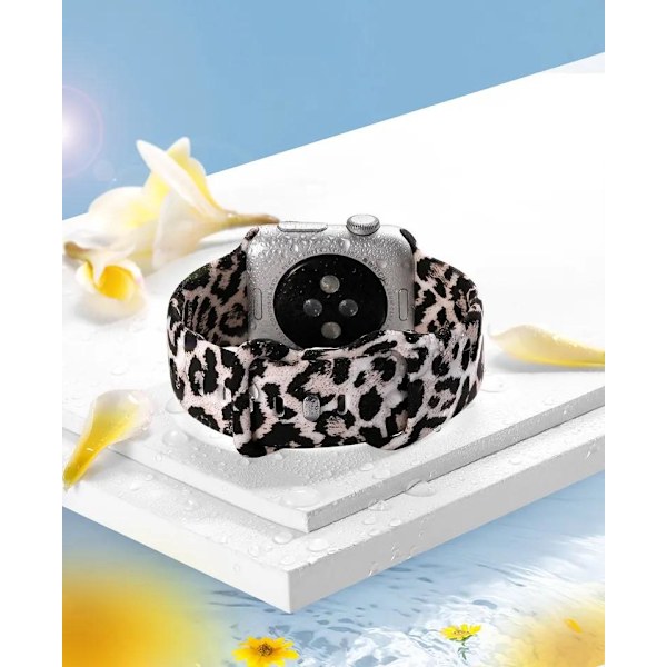 Apple Watch kompatibelt Armband Silikon LEOPARD 42/44/45 mm MultiColor S