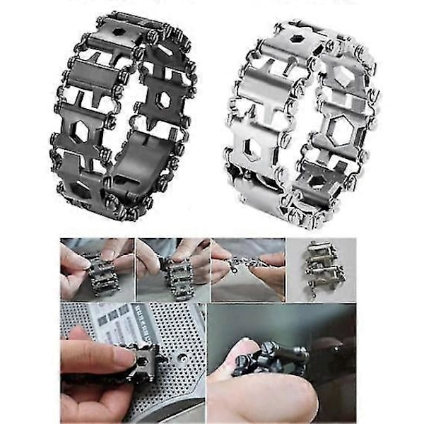 Multifunktionellt Verktygsarmband Silver Silver