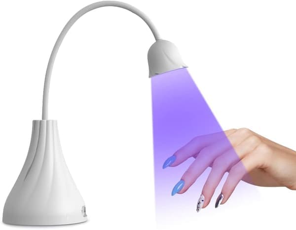 UV LED -kynsilamppu, Mini Lotus Handsfree pyörivä lamppu kynsille