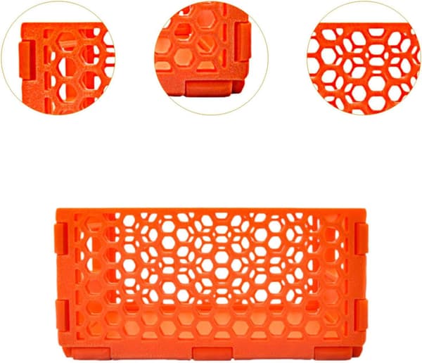 Mini Foldable Desk Organizer Basket - Foldable Storage Box with Non-Slip Base, Easy to Clean for Office Supplies, Makeup, Toys in Dorm