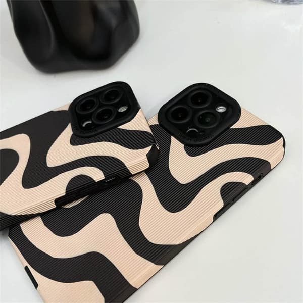 Kompatibel med iPhone 15 Cover Mode Enkel Sød Zebra St