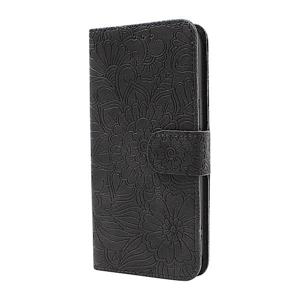Flower Standcase Wallet Samsung Galaxy S24 5G (SM-S921B/DS) Grå Grå