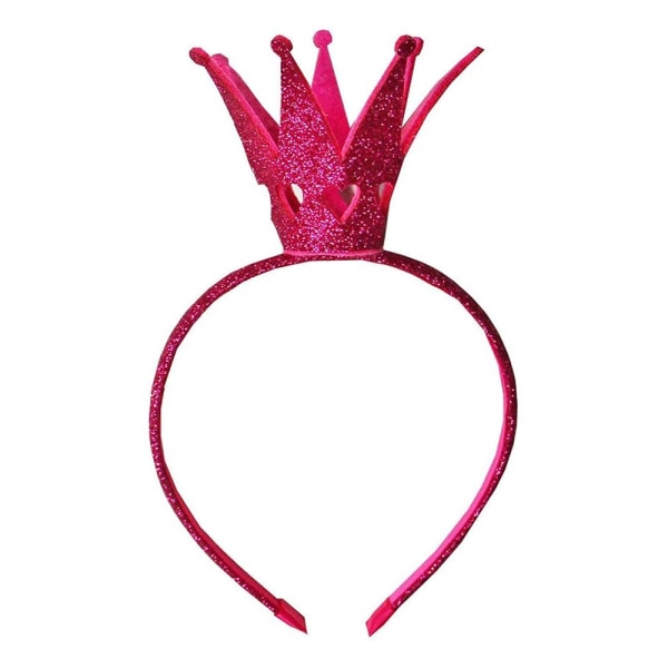Flickor Shiny Crown Pannband Princess Girl Crown Pannband för Toddler Flicka Födelsedag Kostym Fest Håraccessoarer Silver