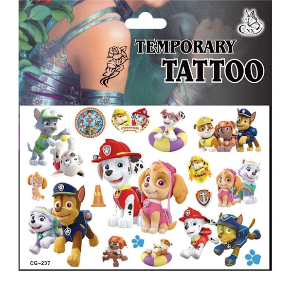 Paw patrol tatueringar - 17st - Barn tatueringar MultiColor CG-237 MultiColor CG-237
