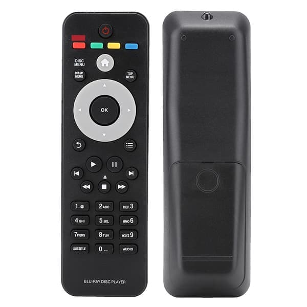 Fjernkontroll med store knapper for Philips RC 2820 Blu-ray-spiller