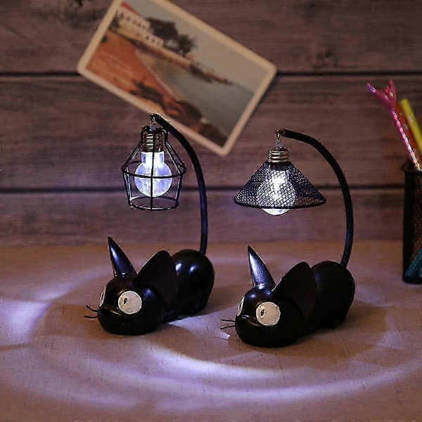 2025 Resin Cat Lamp, Creative Kiki Night Light for Home or Desk[D]
