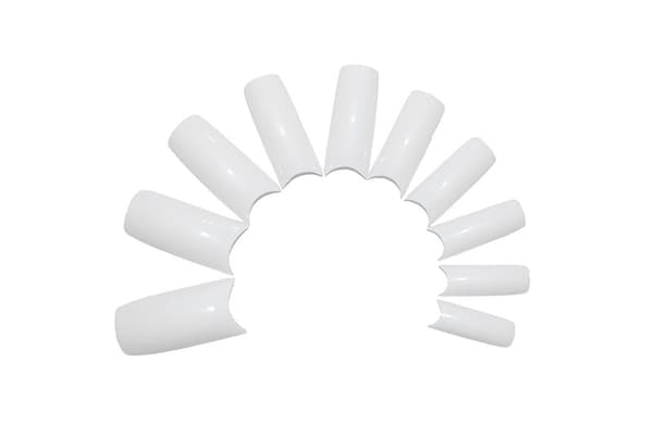 100 st Nageltippar Vita Vit white