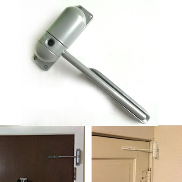 Automatisk dörrstängare i metall, mini, låg ljudnivå, dold fjäder, dörrstängare för bostäder