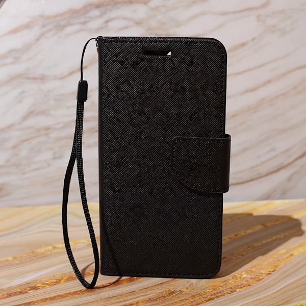 Plånboksfodral Samsung Xcover 4/4s Konstskinn Svart