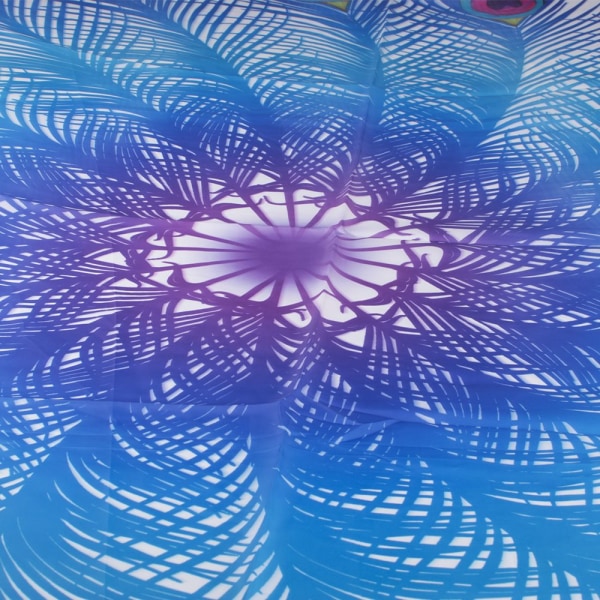 Rund Boho Strandhandduk Filt, Hippie Bohemian Absorberande Snabbtorkande Sandfri Cirkel Simbassäng Yoga Handduk, 150*150cm