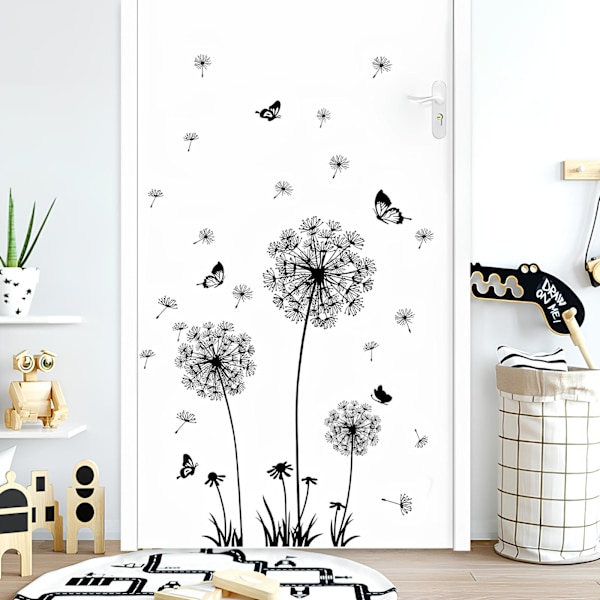 Maskros väggdekal, blomväggdekal, maskros väggdekal