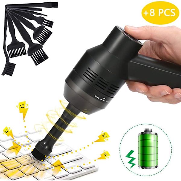 Tangentbordsdammsugare Mini Kraftfull Tangentbordsdammsugare USB Sladdlös
