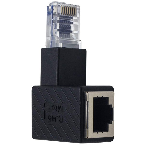 Rak Ethernet-adapter, RJ45 hane till hona